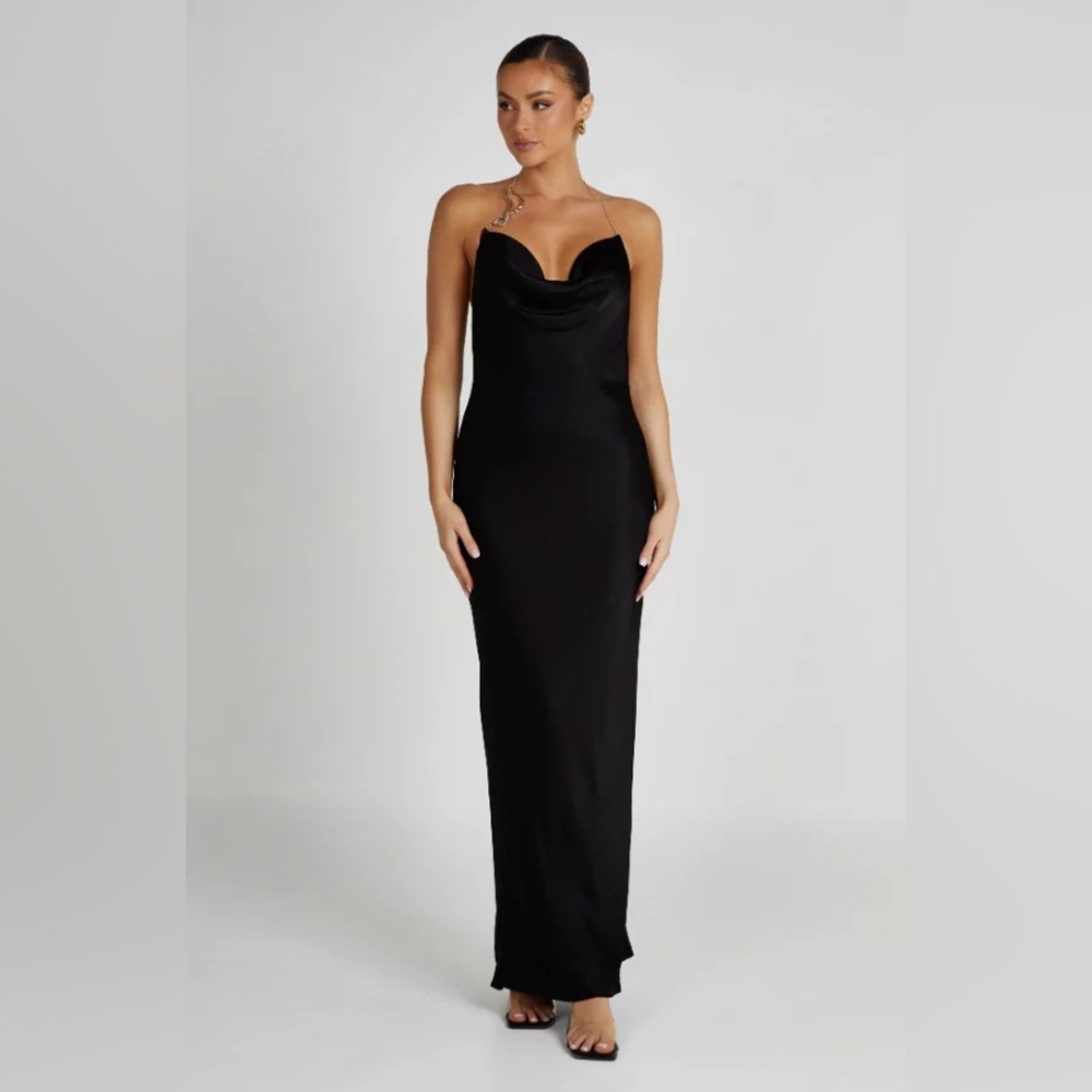 Meshki Black Maxi Dress - Picture 3 of 16